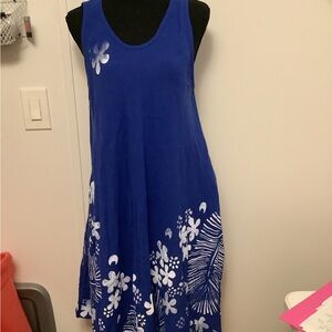 Crazy 8 Blue and White Floral Midi Dress